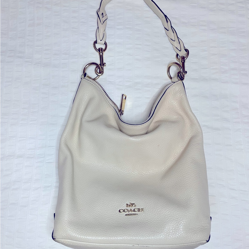 Cream Coach Bucket Bag